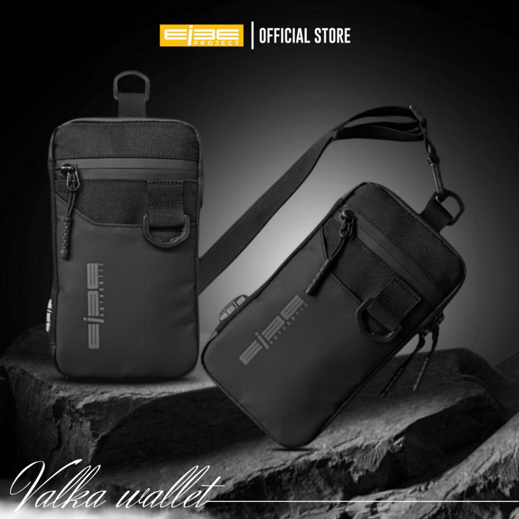 La EIBE VALKA Hanging Wallet Dopet Hp Gantung Leher Pria Waterproof Premium Anti Air