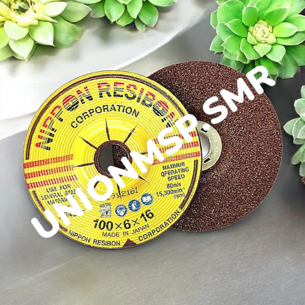 NIPPON RESIBON Batu Gerinda Asah 4 Inch | Batu Gerinda 4 x 6 Berkualitas