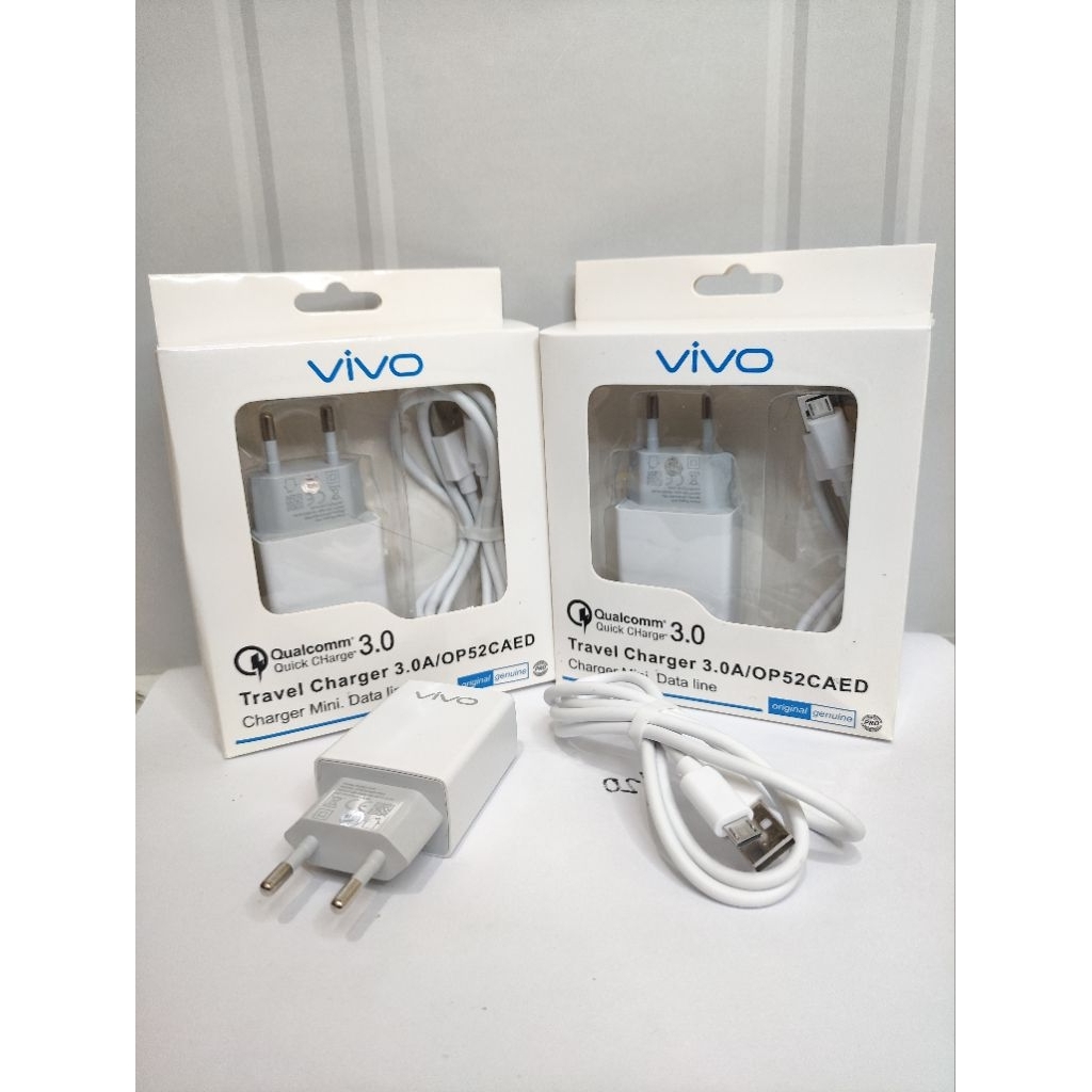 PROMO  Charger Vivo Micro USB 2A Vivo Hp Y91 Y20 Y12 Y53 Y55 Y71 Y81 Y83 Y11 Y95 Y3 Y91C  Y15 Casan 