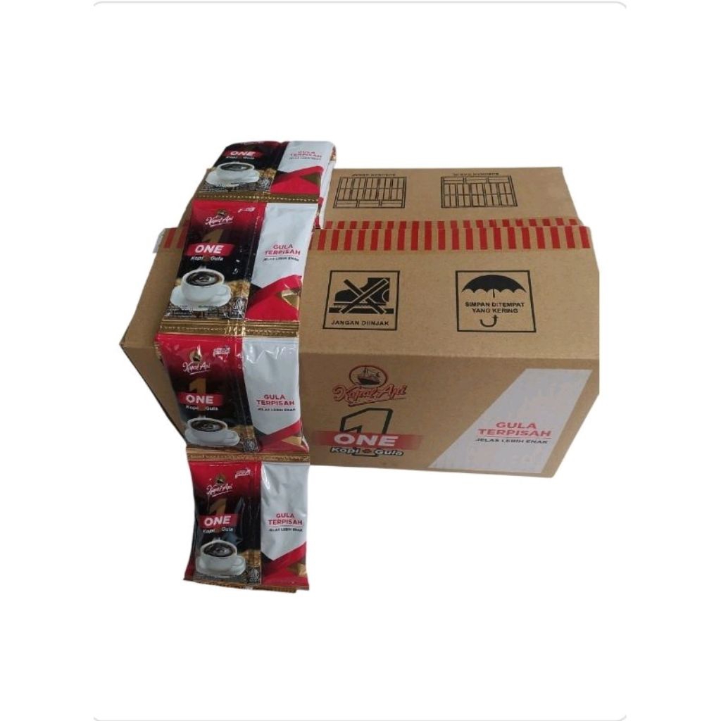 

Kapal Api ONE Gula Terpisah | Kopi + Gula 1 Dus Isi [120sachet × 23gr]