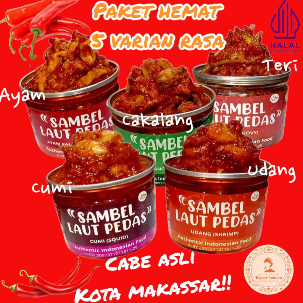 

Sambel Laut Pedas by Dapoer Lontara 150gr