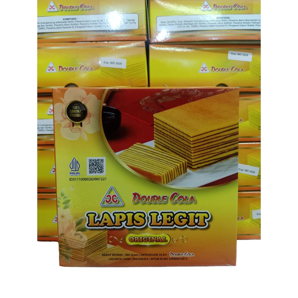 

Kue Lapis Legit Double Cola 900g