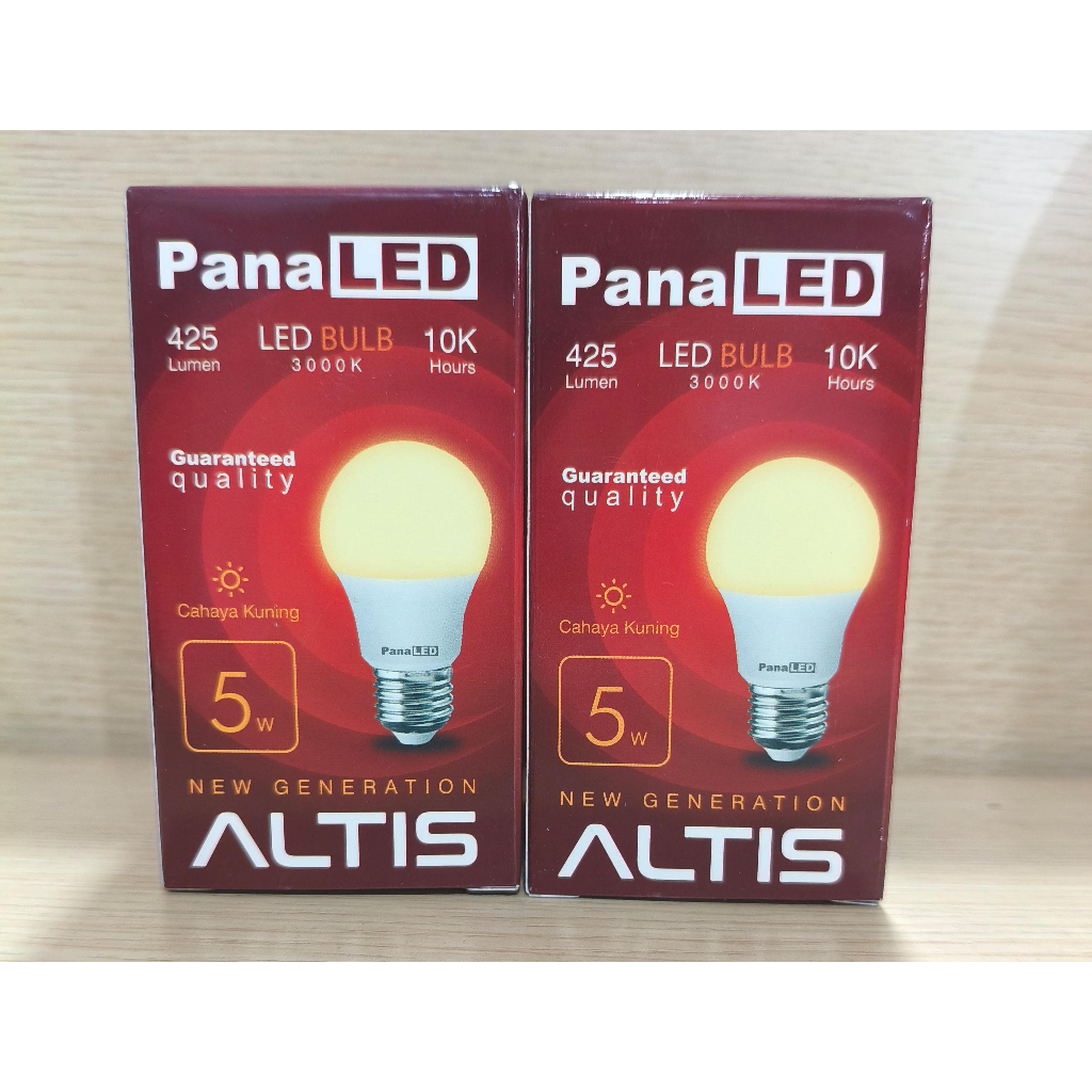 Lampu LED Cahaya Kuning 5W Panaled Altis 5 Watt Lampu Bohlam Panaled Altis LED 5 watt