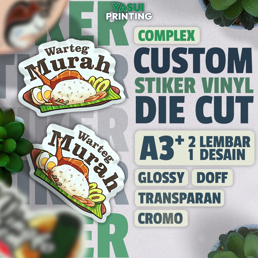 

Stiker Vynil Die Cut Complex - Stiker Label Makanan Vynil Die Cut