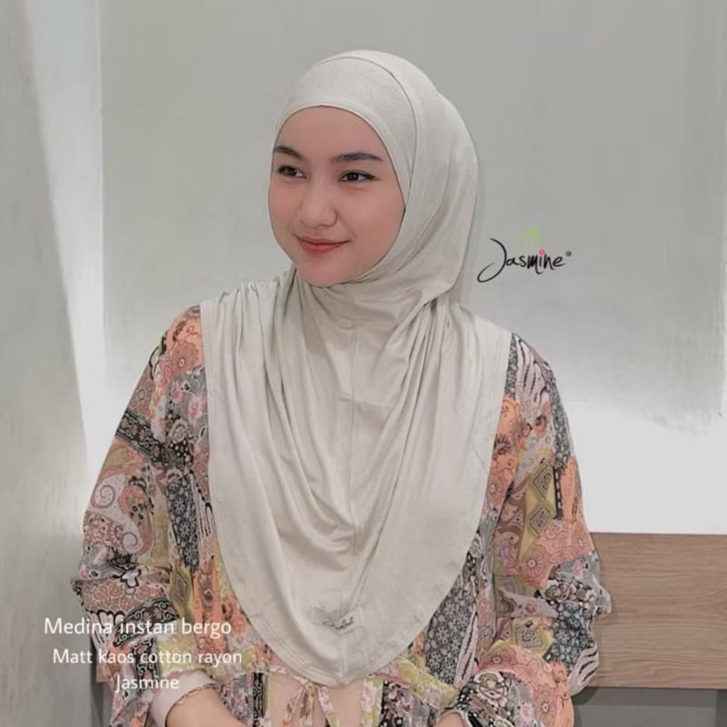 Bergo Tali kaos jasmine Medina- Bergo kaos-Medina bergo tali kaos-jasmine kaos