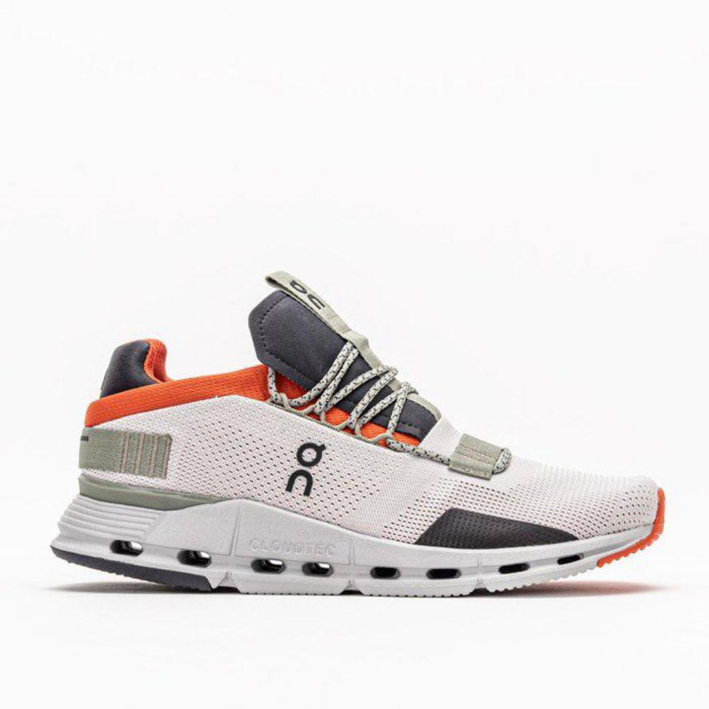 SEPATU ON RUNNING CLOUDNOVA GREY ORANGE