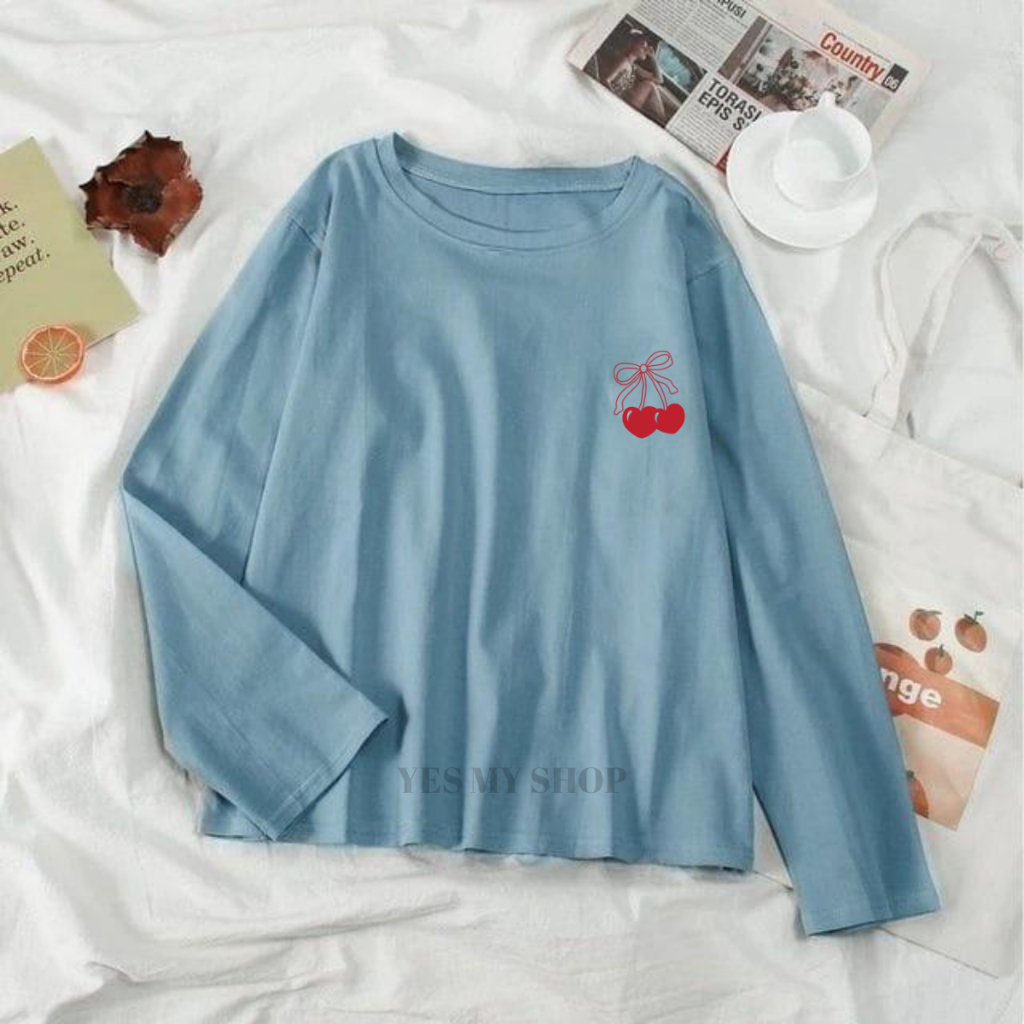 Kaos Oversize Wanita Lengan Panjang/ Kaos Distro WANITA// Kaos Streetwear Oversize / Baju Kaos Distr