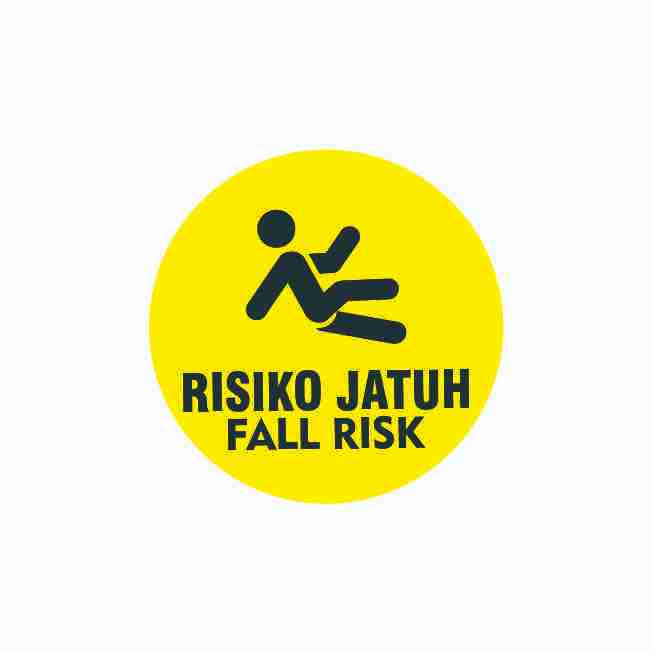 

Stiker Risiko Jatuh Stiker Fall Risk Stiker Medis Stiker Risiko Jatuh Warna Kuning