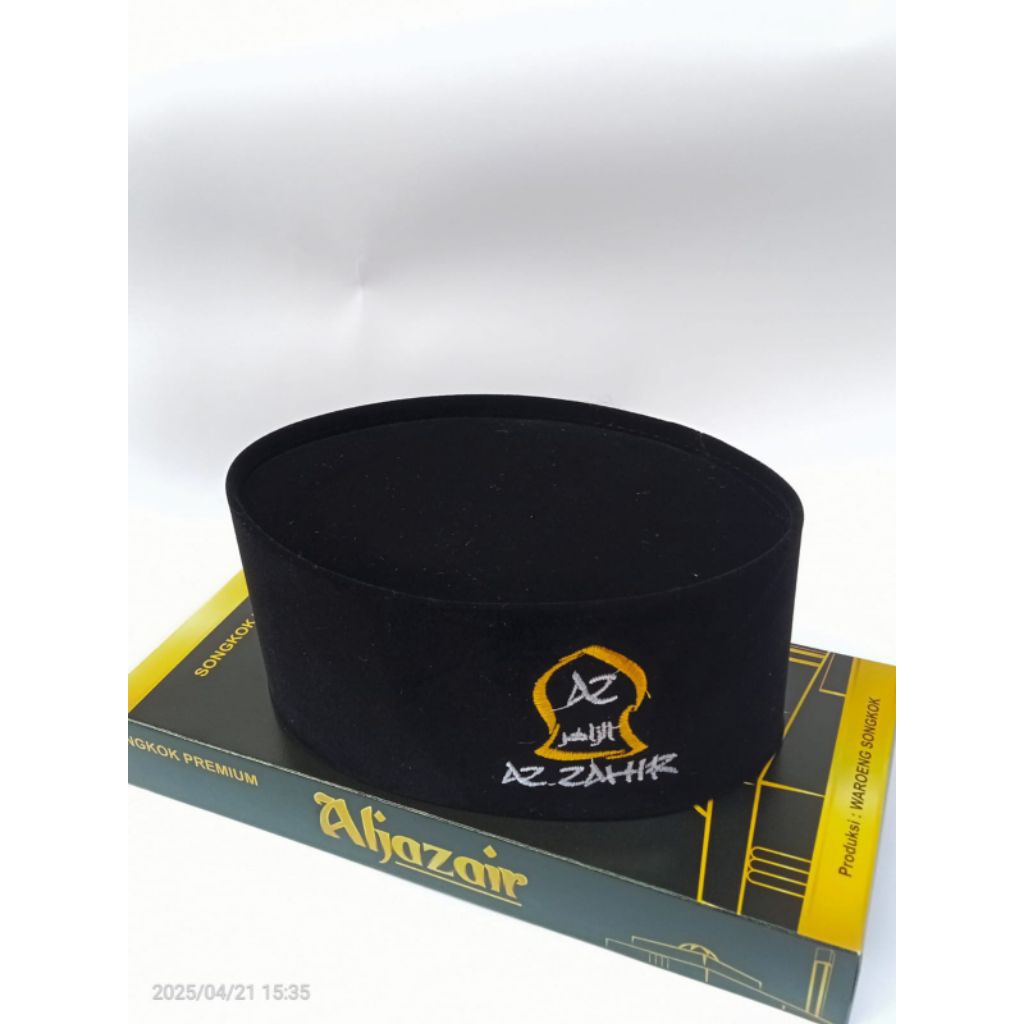 songkok logo azzahir,AZZAHIR,peci azzahir dewasa anak tinggi 9