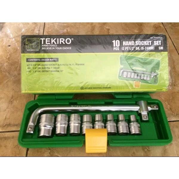 TEKIRO KUNCI SHOCK SET TEKIRO KUNCI SOK SET TEKIRO KUNCI SOCKET SET TEKIRO 10 PCS BOX PLASTIK