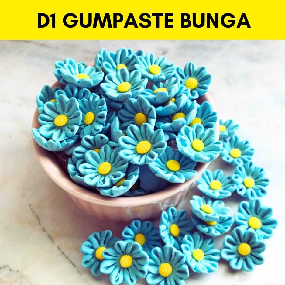 

D1 GUMPASTE BUNGA | HIASAN KUE GUMPASTE BUNGA isi 10PC