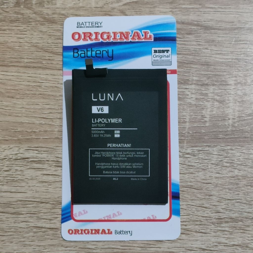 Baterai Batre LUNA V6 V 6 V-6 6GB / 128GB  5000mAh Battery Batrai Hp