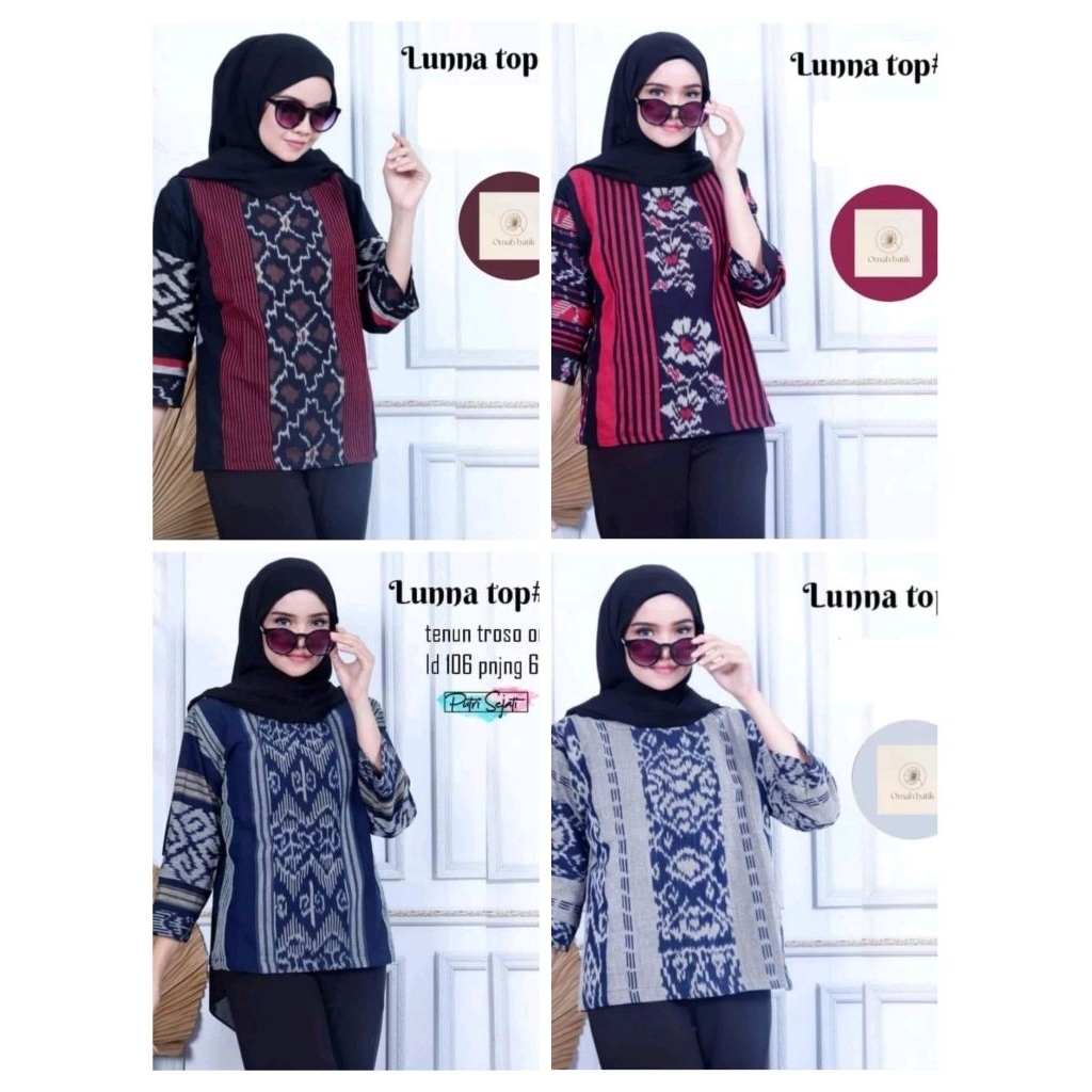 BAJU TENUN WANITA,BLOUSE TENUN WANITA ,BLUS TENUN