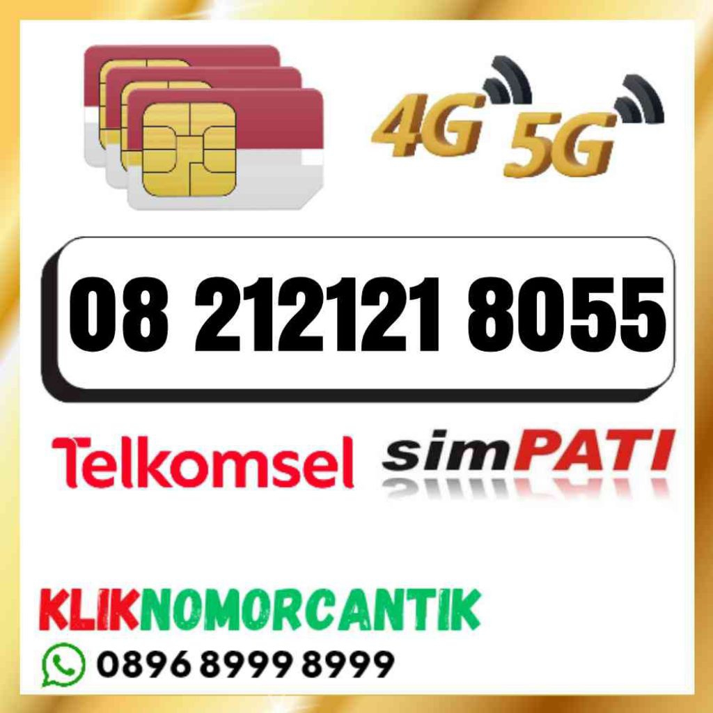 nomor cantik Telkomsel simpati O8 212121 8055