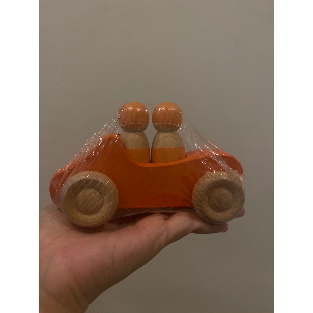 Mainan anak WOODEN CARS building blocks wood rainbow colors mobil balok kayu toys blok grapat
