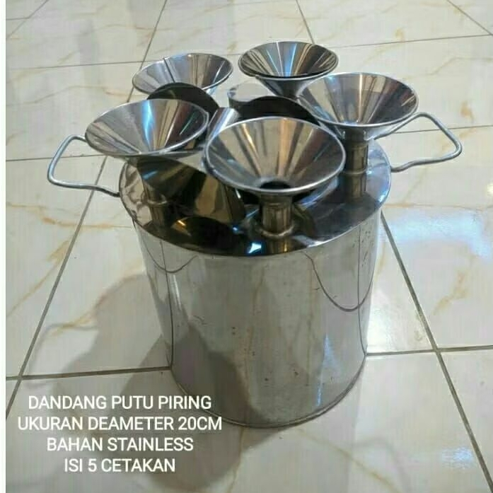 DANDANG/KUKUSAN KUE PUTU PIRING MALAYSIA UKURAN DIAMETER 20X25 CM