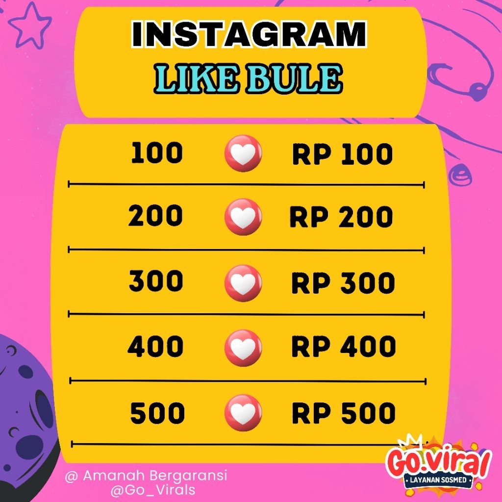 Instagram Like Bule Proses Cepat