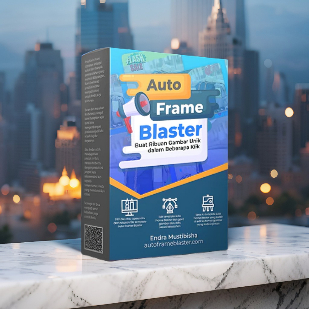 AUTO FRAME BLASTER CREATOR / Template Frame Produk