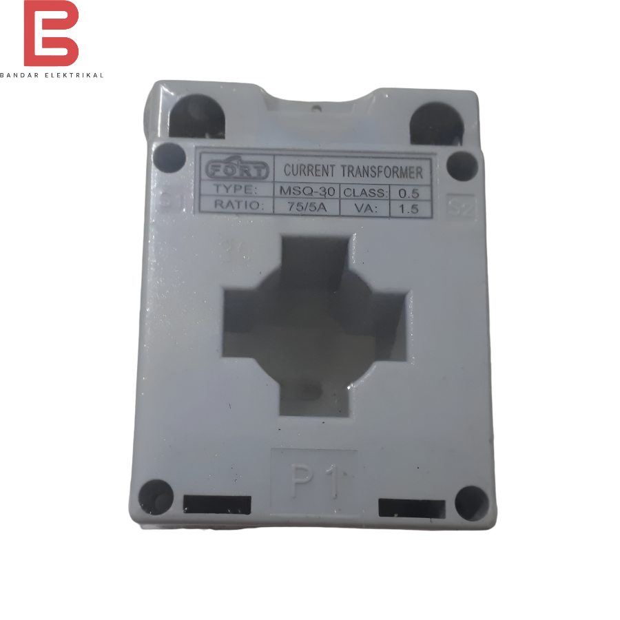 FORT CT 75/5A MSQ30 Current Transformer Panel Meter 75A