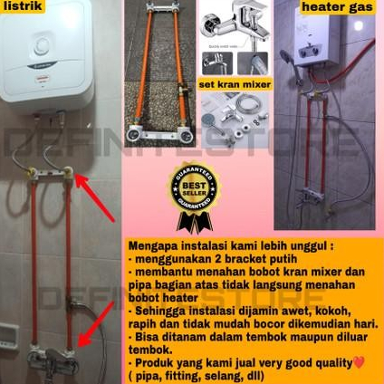 Dcota Waterplus - Instalasi Water Heater Listrik Gas Perlengkapan Aksesoris Water Heater Instalasi