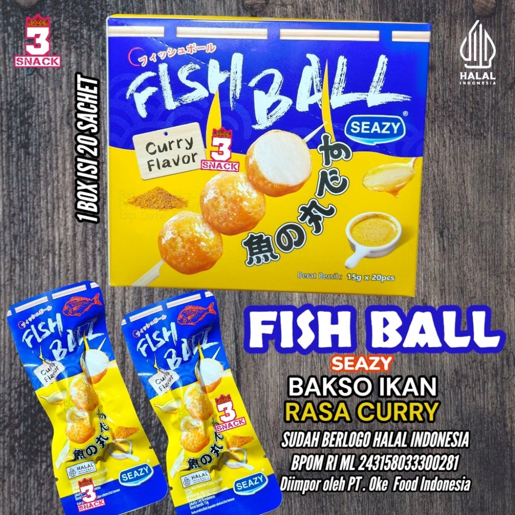 

1 BOX FISH BALL BAKSO IKAN SIAP MAKAN ISI 20 SACHET