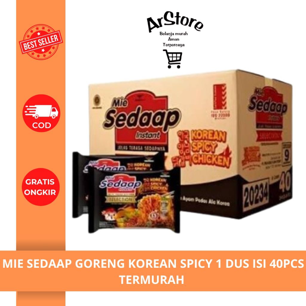 

MIE SEDAAP KOREAN SPICY 1 DUS ISI 40PCS