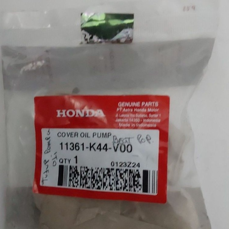KODE R7F 11361K44V TUTUP GIGI POMPA OLI COVER OIL PUMP BEAT ESP SCOOPY ESP HGP ORI 1