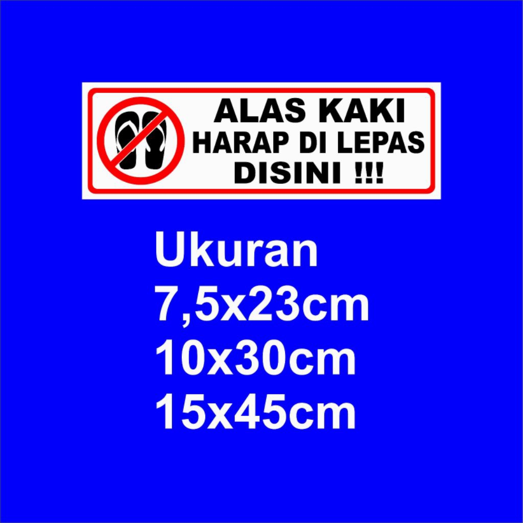 

stiker alas kaki harap di lepas disini