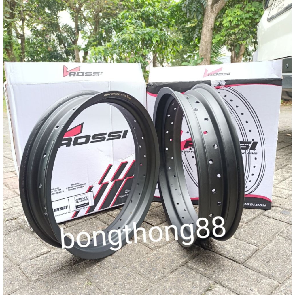 Velg Rossi Ring 17  300 350 Hole 36 Supermoto Klx Bf Dtracker Crf 150 Wr 155  tapak lebar hole 36