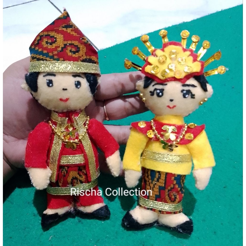 BONEKA FLANEL ADAT SUMATRA SELATAN
