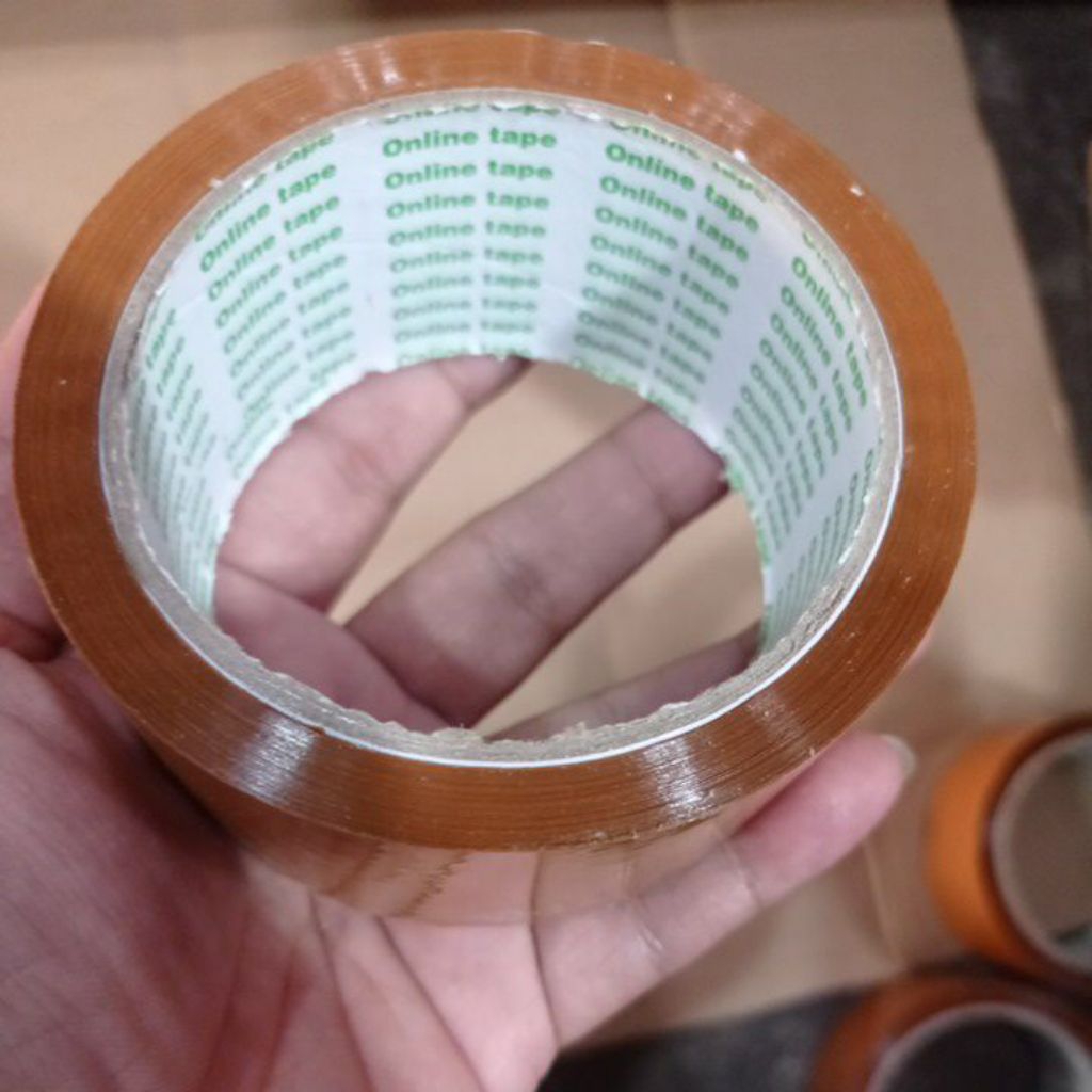 

Lakban coklat 45 mm x 90 yard 1pcs