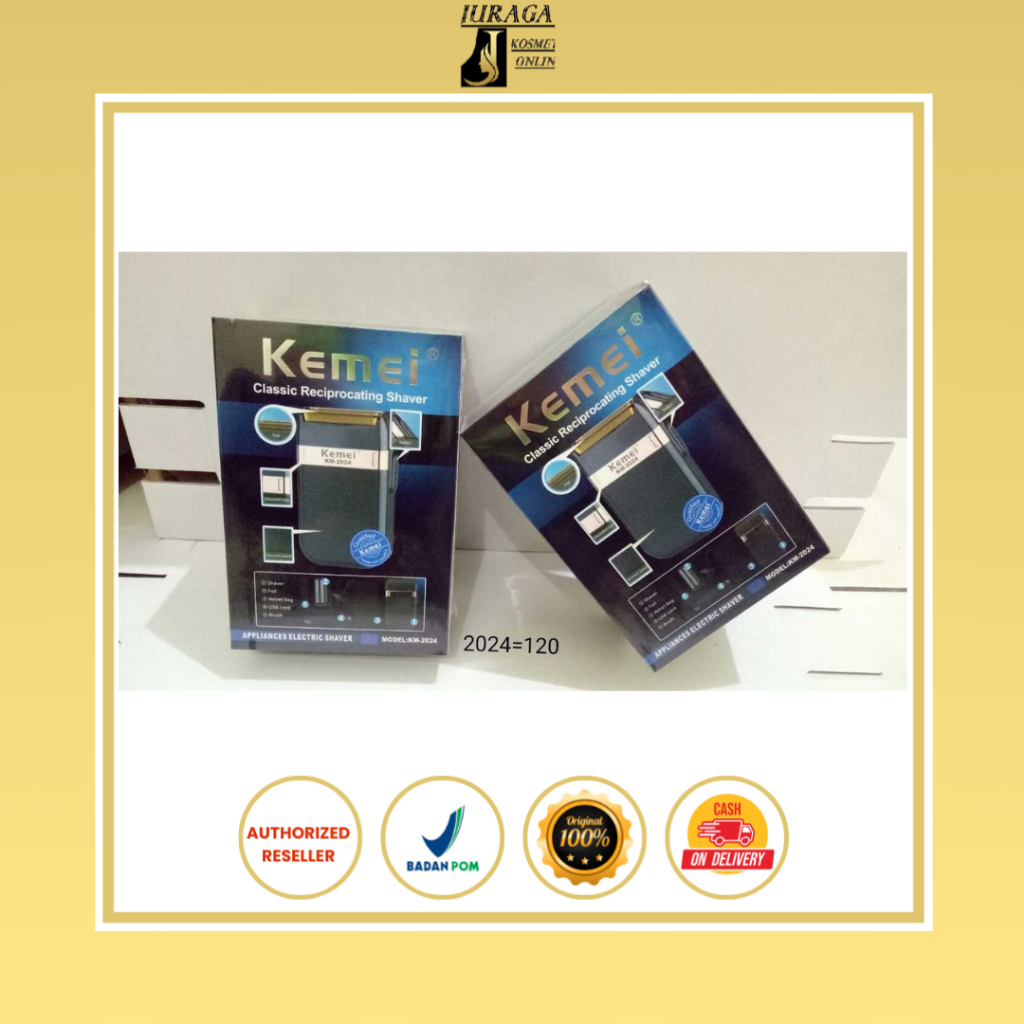 KEMEI 2024 Alat Cukur Kumis Dan Jenggot Botak Recharger / Alat Cukur Kumis Dan Jenggot