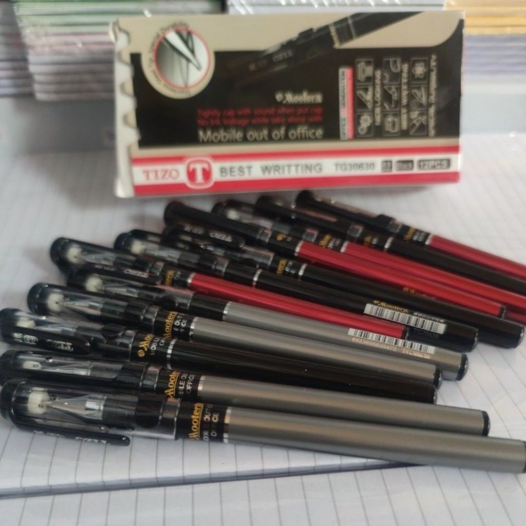 

Pen Gel/ Pen Jel/ Bolpoin Gell/ Gel Ink Pen Tizo TG 30630 Besar Tinta 0,5 Harga per 1 pack isi 12 pcs Murah Grosir