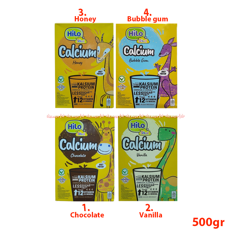 

Hilo School 500gr Calcium Chocolate Vanilla Honey Bubble Gum Susu Kalsium Untuk Tumbuh Tinggi Anak Sekola