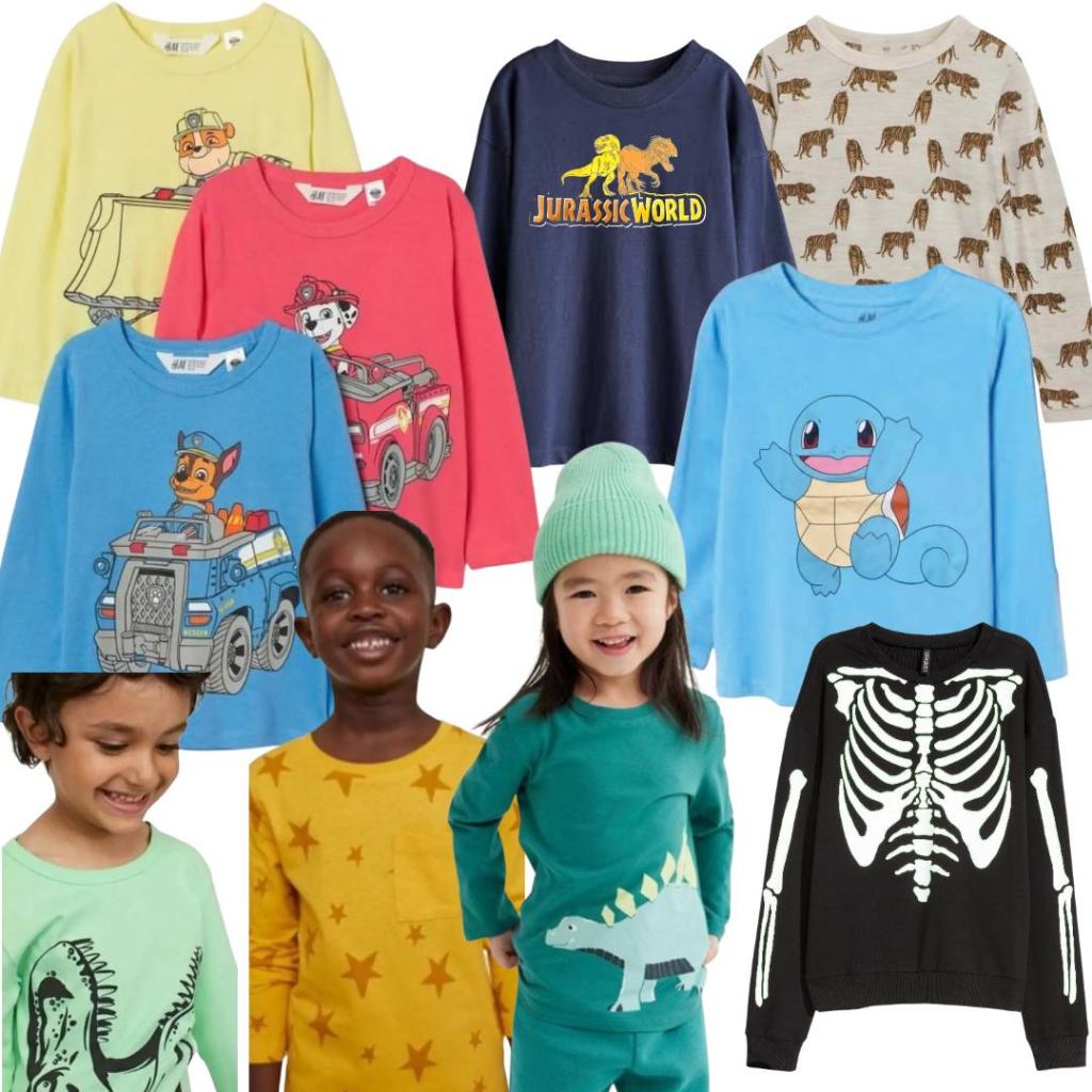 [16136] HnM Kids Tee Long Sleeve kaos hm anak laki boys lengan panjang hm h&m