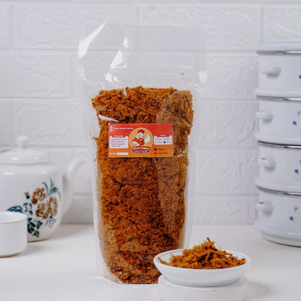 

[ABON ASLI JOGJA AYAM MIX SAPI 500GR] ORIGINAL & EKSTRA PEDAS ENAK MANIS GURIH