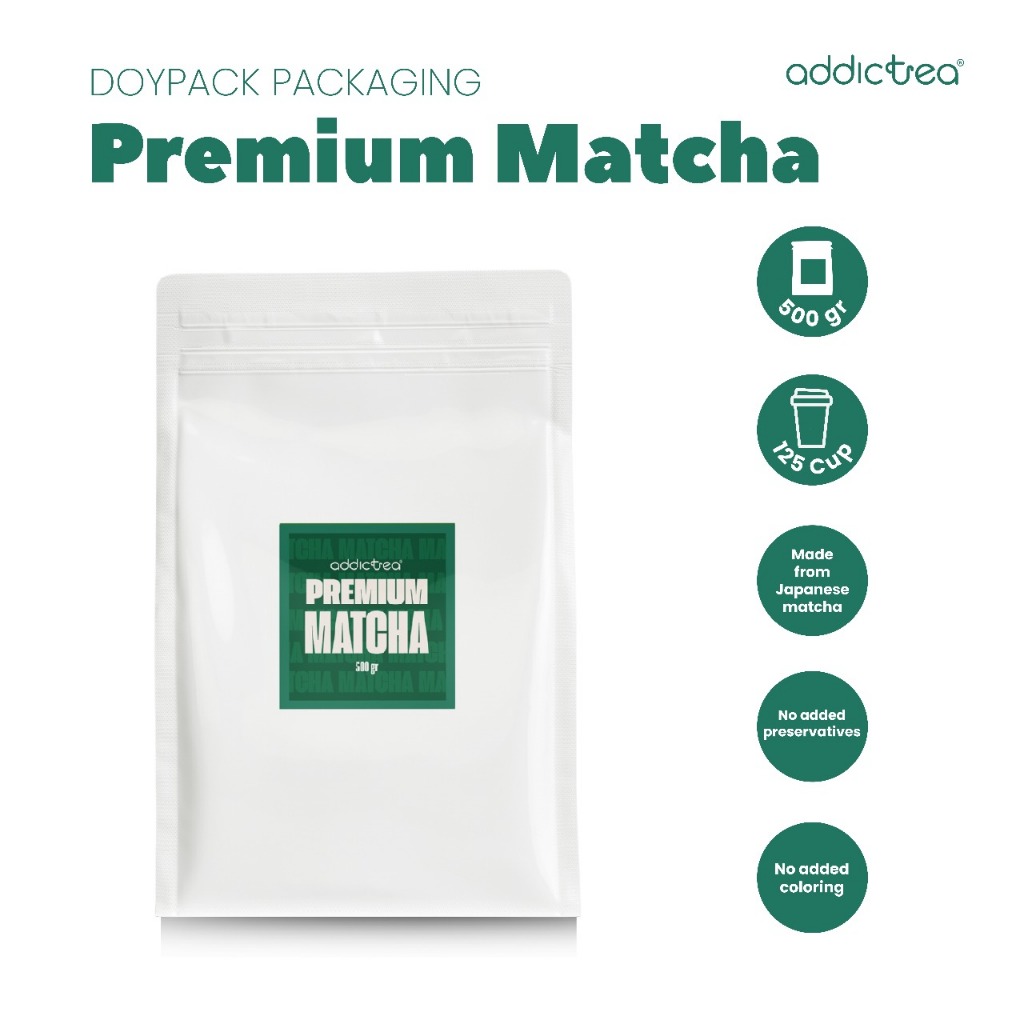 

Addictea Premium Matcha Powder Kemasan Bulk 500gr