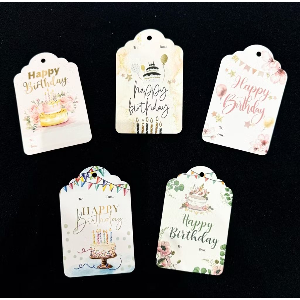 

Hang Tag Happy Birthday Hang Tag Ulang Tahun ( PER 5 PCS)