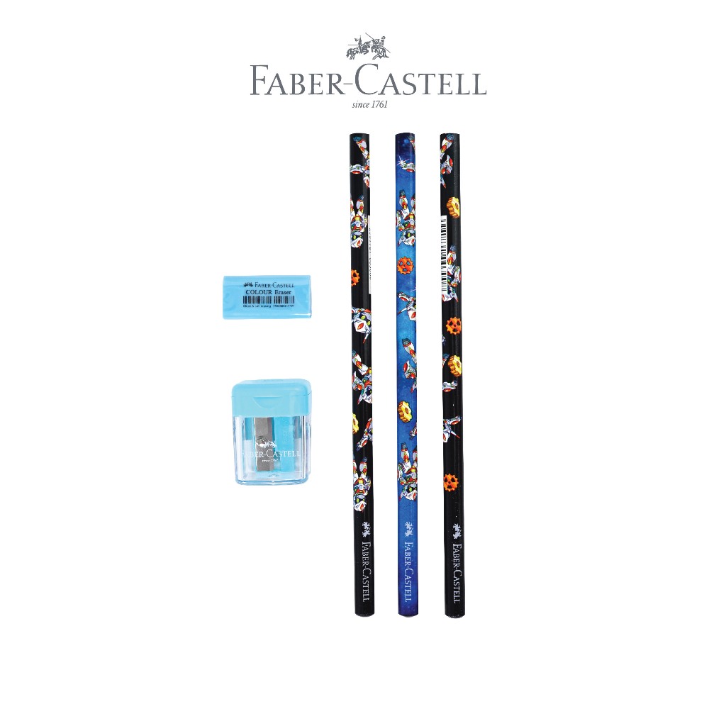 Faber-Castell Paket Menulis Anak Lengkap Motif Robot & Unicorn - Gambar 4
