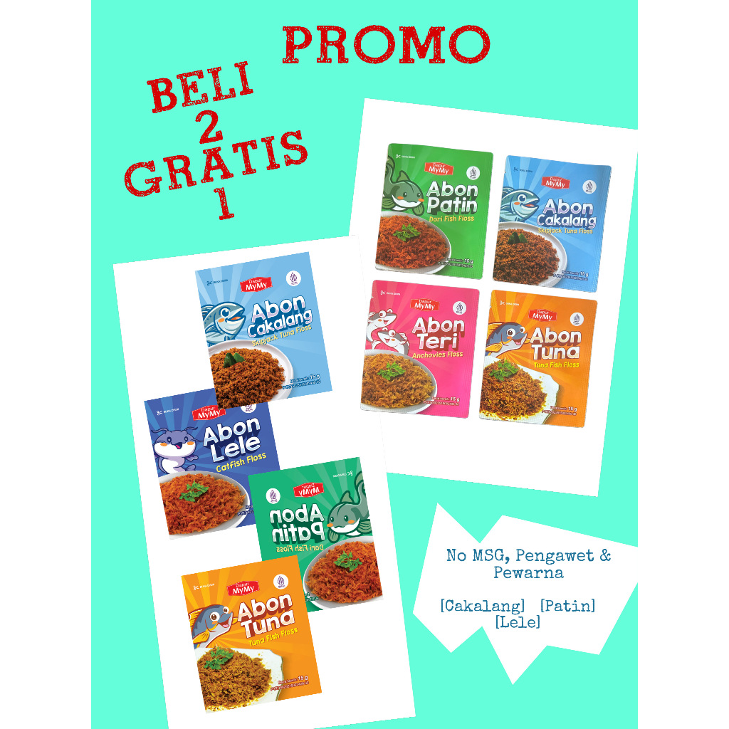 

N3V- Abon Patin Abon MPASI BB Booster Non MSG Mulai Usia 7+ Bulan Tanpa Campuran Kemasan Ekonomis