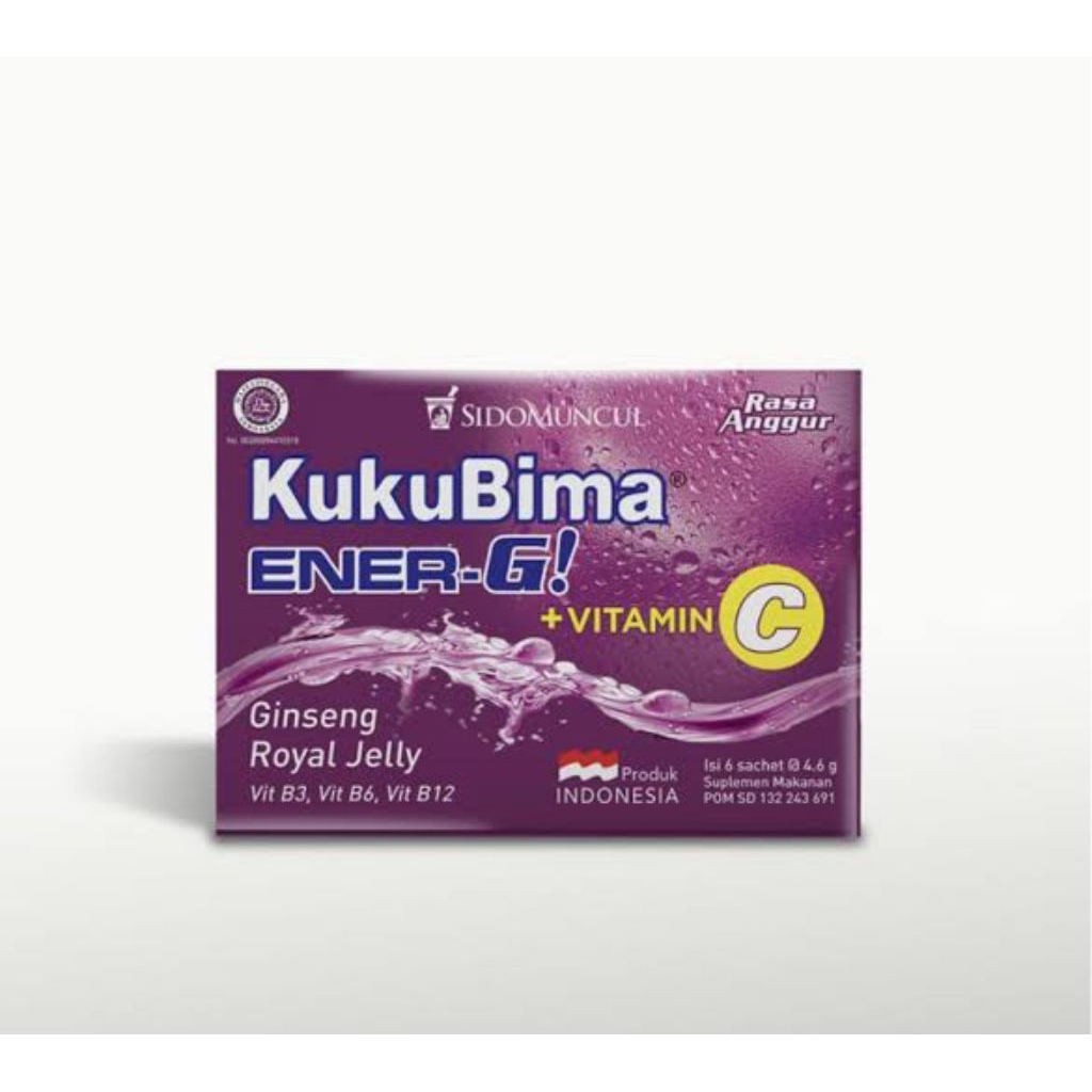 

KukuBima Ener-G Anggur Sachet 1 Box (Isi 6 Sachet)