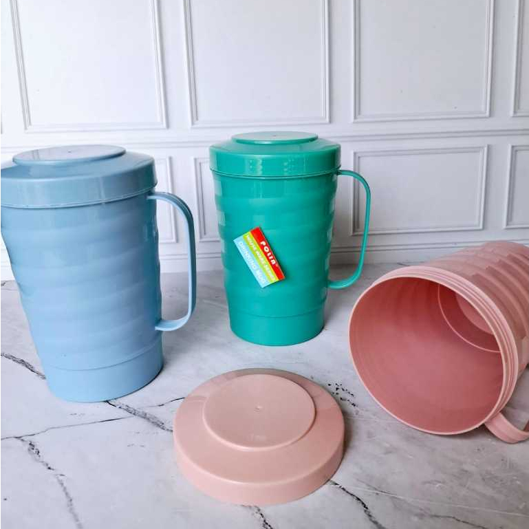 Cangkir Mug Gelas jumbo tutup drat rapat