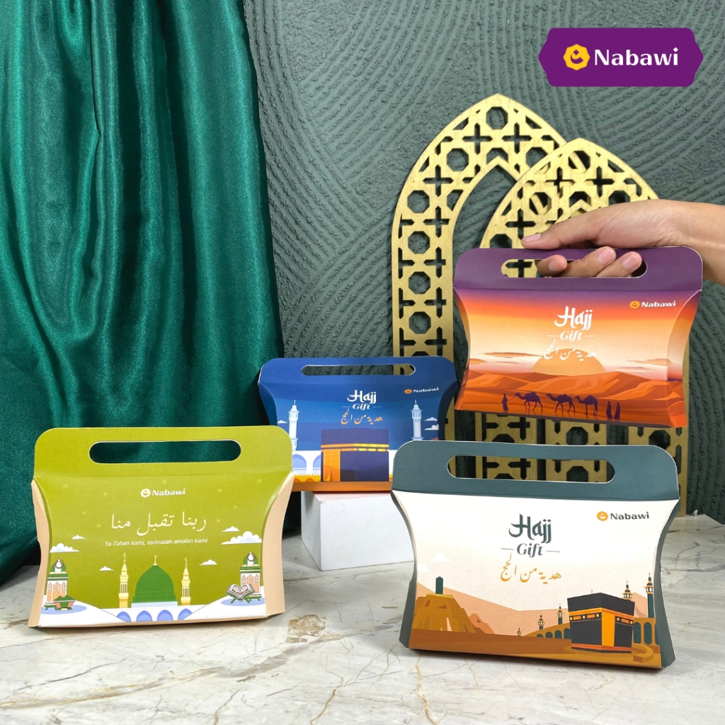 

Dus Jinjing Oleh Oleh Haji dan Umroh Gambar Ka'bah Makkah Madinah Tas Jinjing Goodie Bag Souvenir