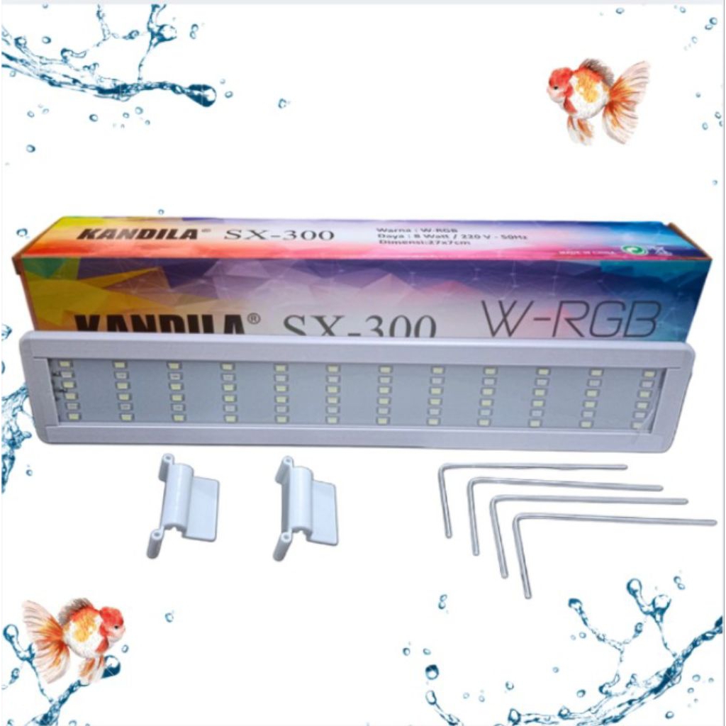 LAMPU KANDILA PRO SX 300 3 MODE CAHAYA LED AQUARIUM CHANGE COLOR
