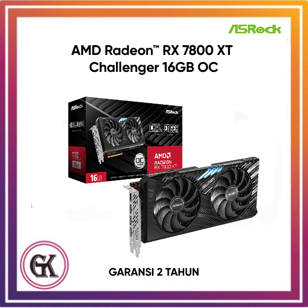 Vga Asrock AMD Radeon RX 7800 XT Challenger 16GB - RX7800XT