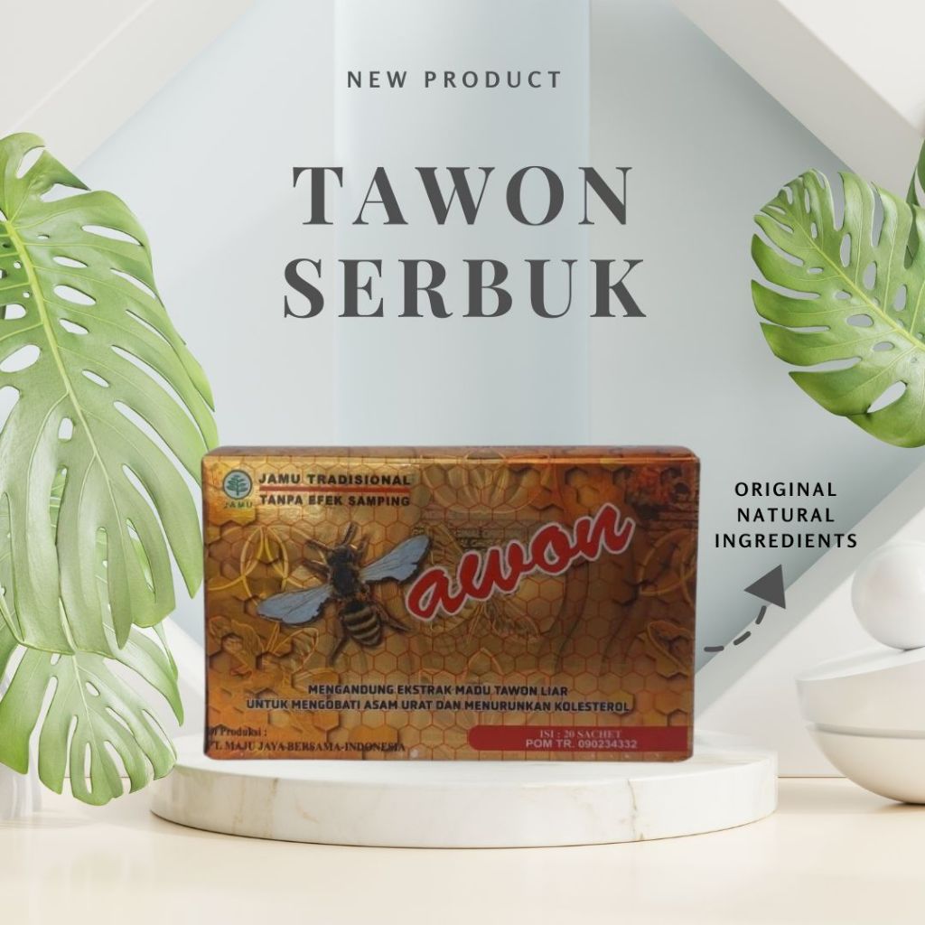 

ASLI TAWON SERBUK Jamu Herbal 1 Box isi 20 Sachet TWS Serbuk