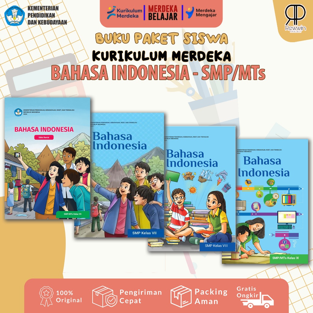 Buku Bahasa Indonesia SMP/MTs  Kelas 7–9 | Kurikulum Merdeka | Materi & Soal Lengkap