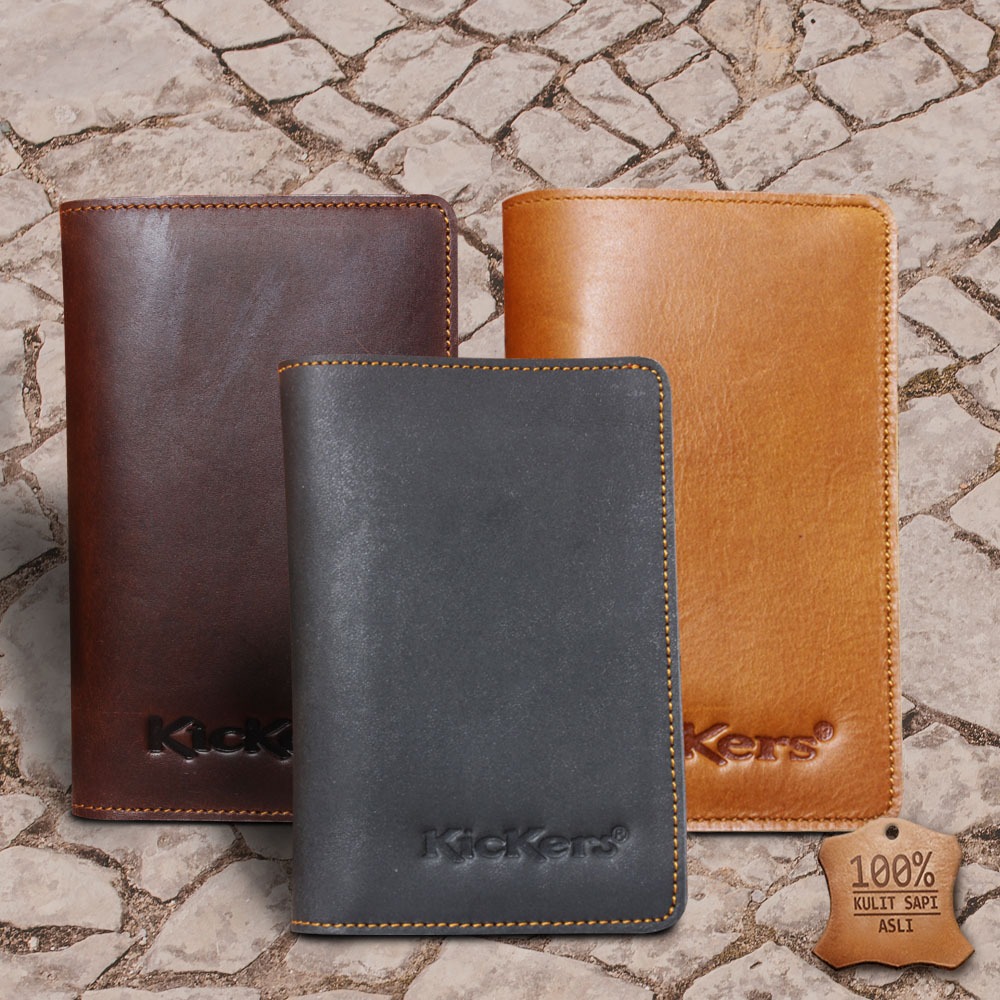 Dompet LIPAT Pria Pendek Full Kulit Sapi ASLI D003 CP QI