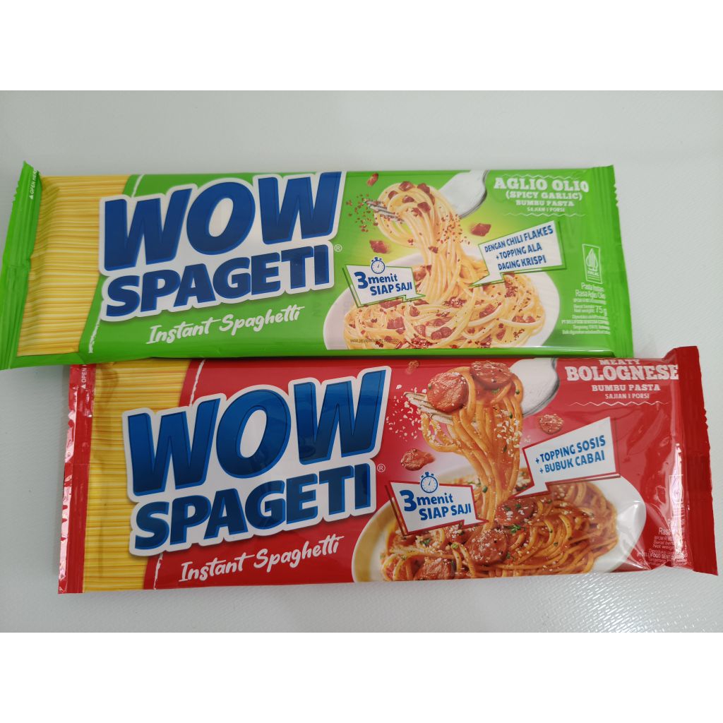 

WOW SPAGETI MEATY BOLOGNESE & AGLIO OLIO