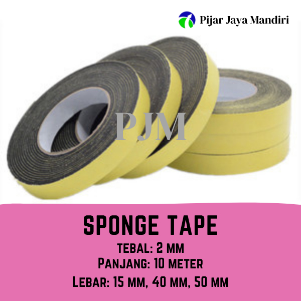 Sponge Tape / Foam Tape / Single Tape Tebal 2 mm Panjang 10 meter